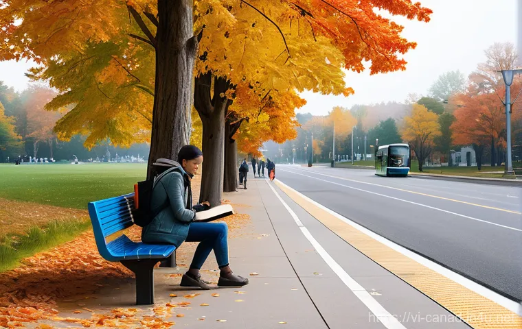캐나다에서 생활비 절약하는 방법 - **Prompt:** A cheerful individual, casually dressed in a light jacket and comfortable shoes, is at a...