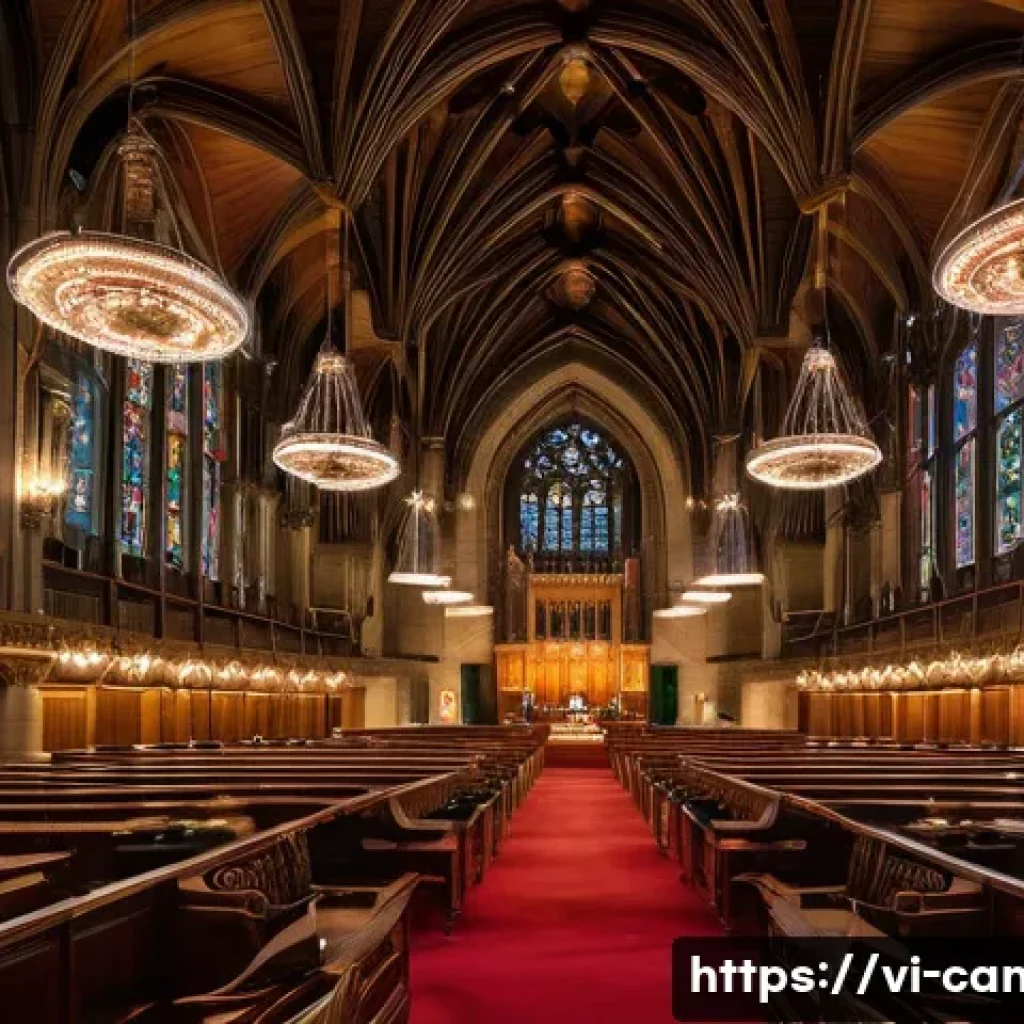오타와 국회의사당 투어 - Interior view of the Canadian Parliament building in Ottawa showcasing the Gothic Revival architectu...