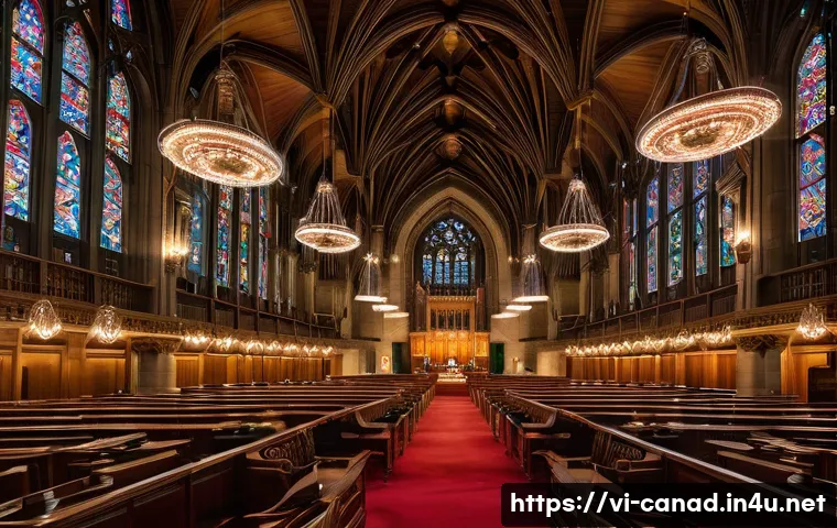 오타와 국회의사당 투어 - Interior view of the Canadian Parliament building in Ottawa showcasing the Gothic Revival architectu...